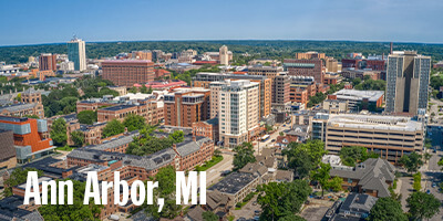 Skyline of Ann Arbor, MI
