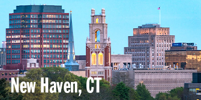 Skyline of New Haven, CT